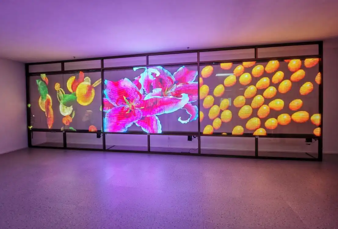 Transparent LED Film Screen: Enhancing Workplace Ambiance and Productivity