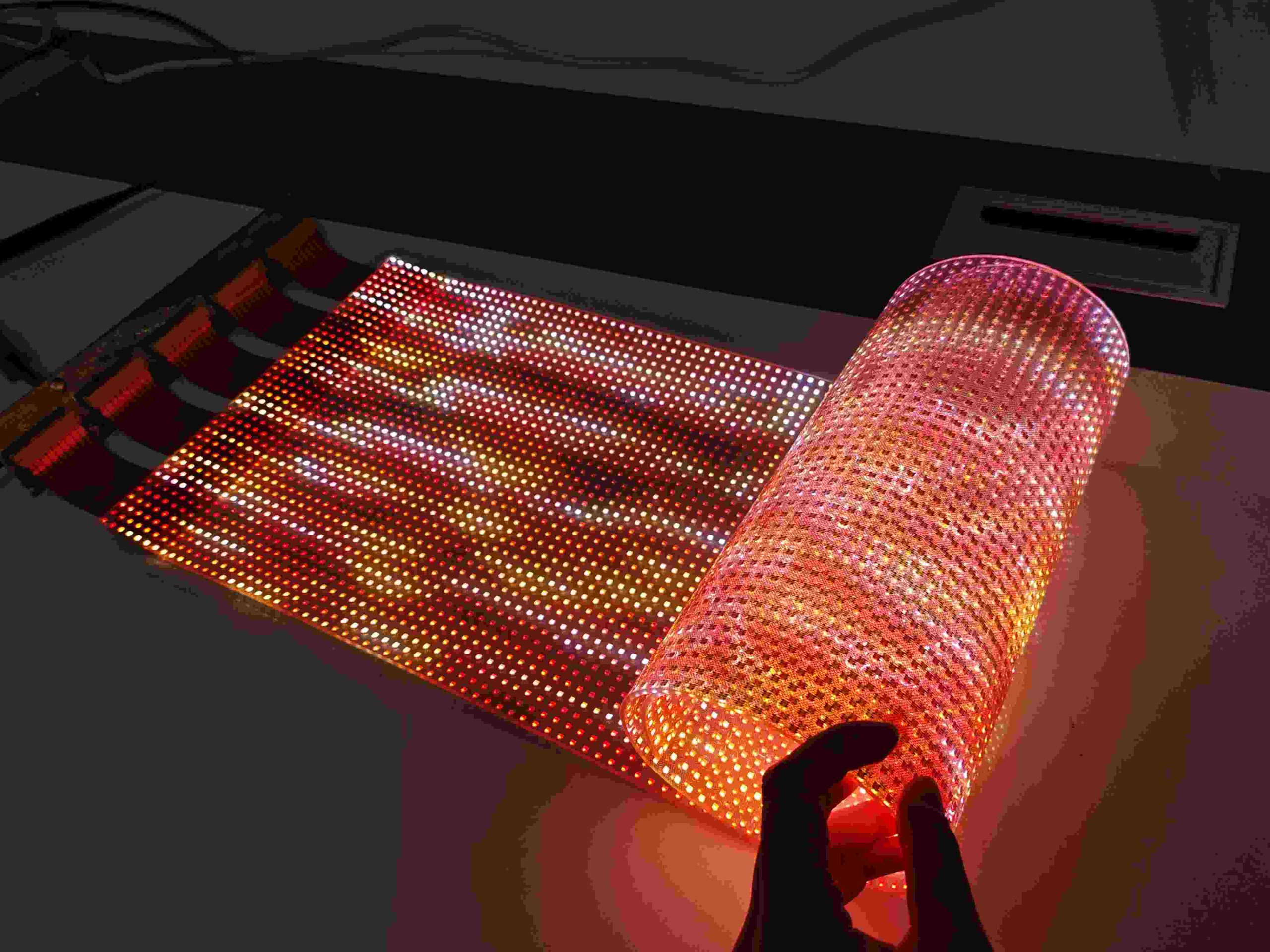 The Potential of Flexible Transparent LED Film in Architecture